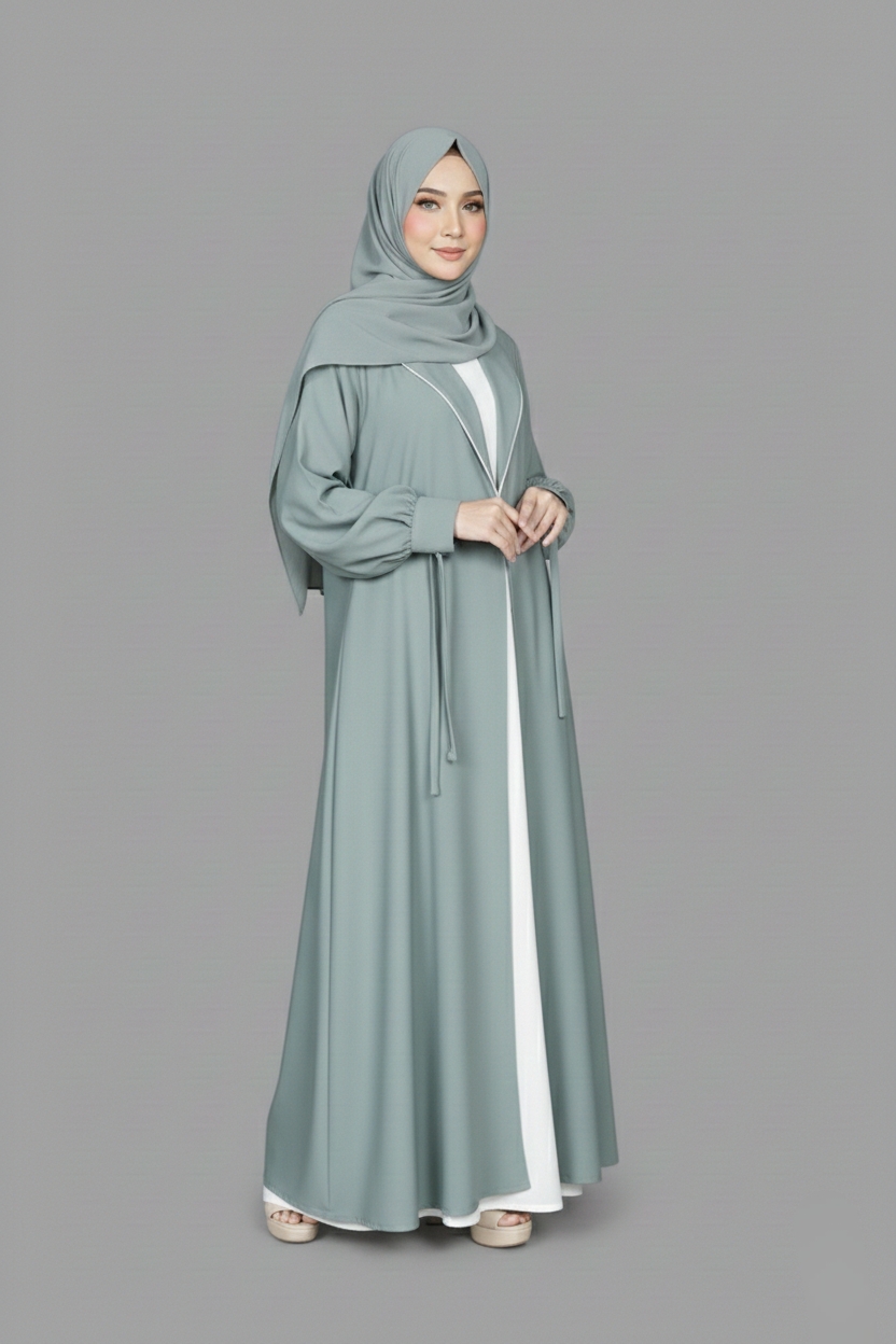 Nida Coat Style Abaya in Grape Color OL-1119_(1)